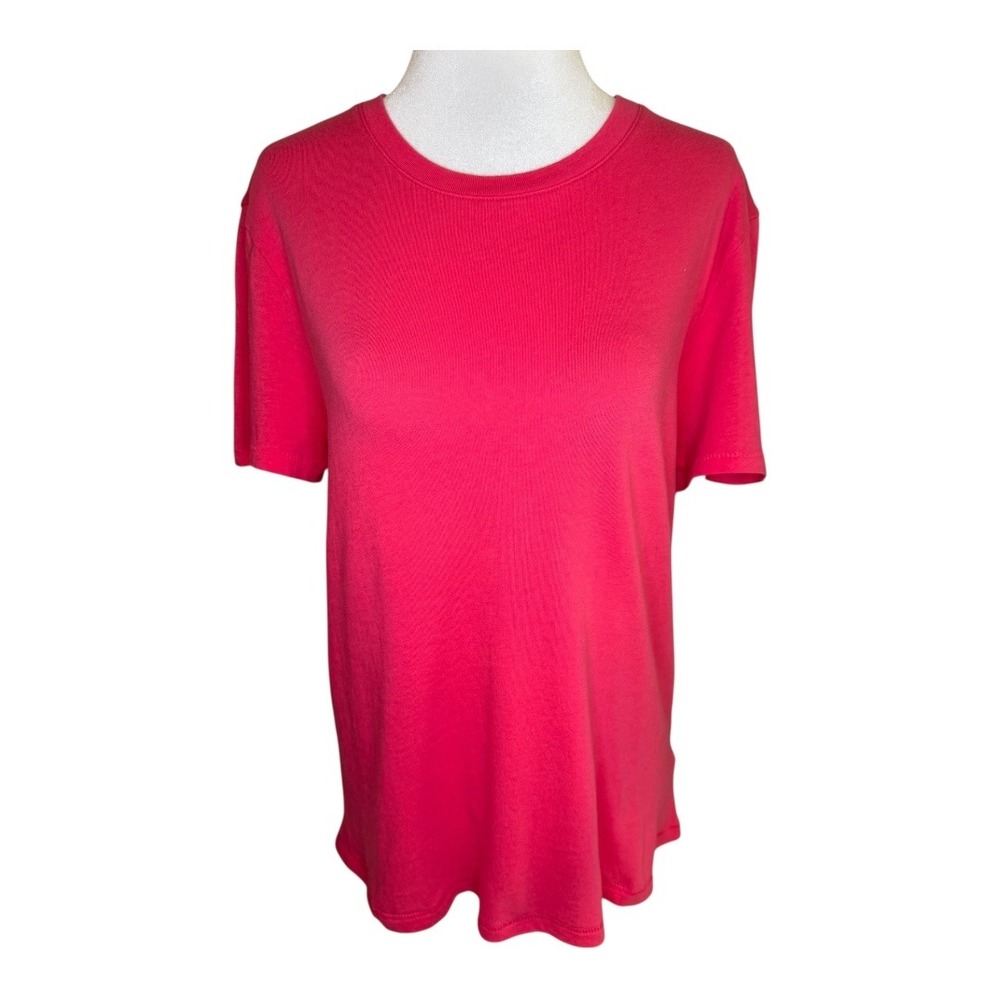 J. Crew Vintage Jersey Classic T Shirt Women's Medium Coral Pink Short Sleeve